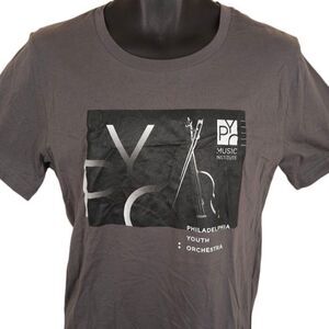 Philadelphia Youth Orchestra T Shirt Mens Size Medium Gray PYO Music Institute